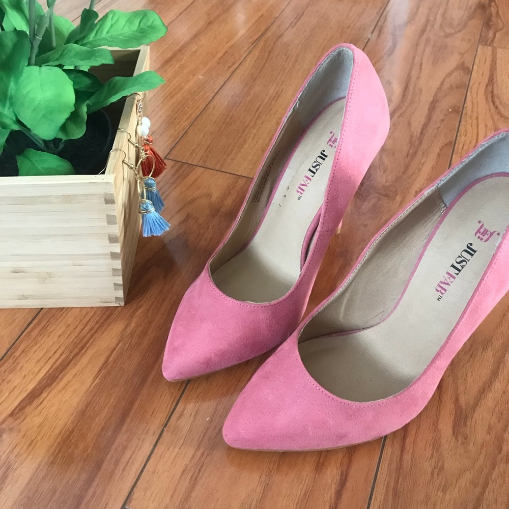 Justfab Pink High Heel Pumps